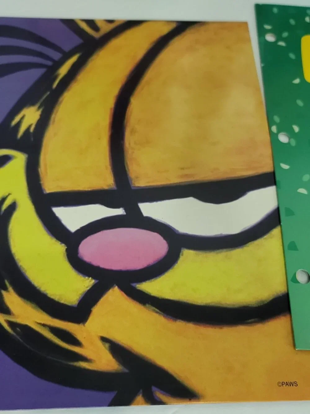 Lot of 6 Vintage Garfield Jim Davis School Folder Mead Paws Bad to the Bone Duh